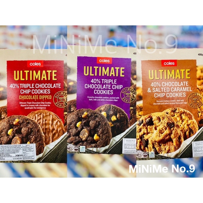 🇦🇺 Coles Ultimate 40% Chocolate Chip Cookies 400g - Assorted