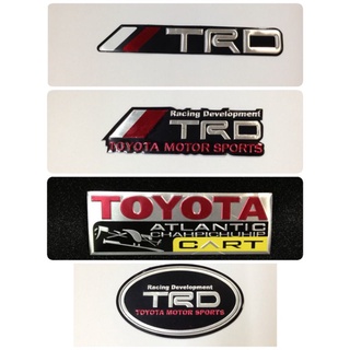 อะลูมิเนียมแต่งรถ TRD ชุดที่ 3 สำหรับรถ โตโยต้า TOYOTA ATLANTIC CHAHPICHUHIP CART ติดรถ แต่งรถ สวย TRD motor sports