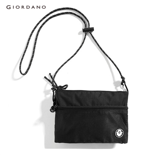 GIORDANO BSX MEN VON rubber embroidery crossbody bag 04149050