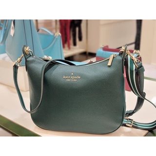 🔥🔥ราคาเท 4,890🔥🔥 ราคาถูกสุดๆ‼️Kate Spade Rosie pebbled leather crossbody สีเขียว พร้อมสาย 2 เส้น