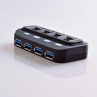 HUB USB 3.0 Hi-Speed 4-Port รองรับ Windows , Mac OS , Linux