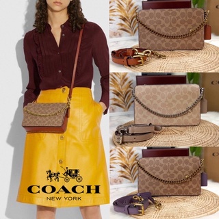 COACH SIGNATURE CHAIN CROSSBODY IN SIGNATURE CANVAS (COACH F89175)