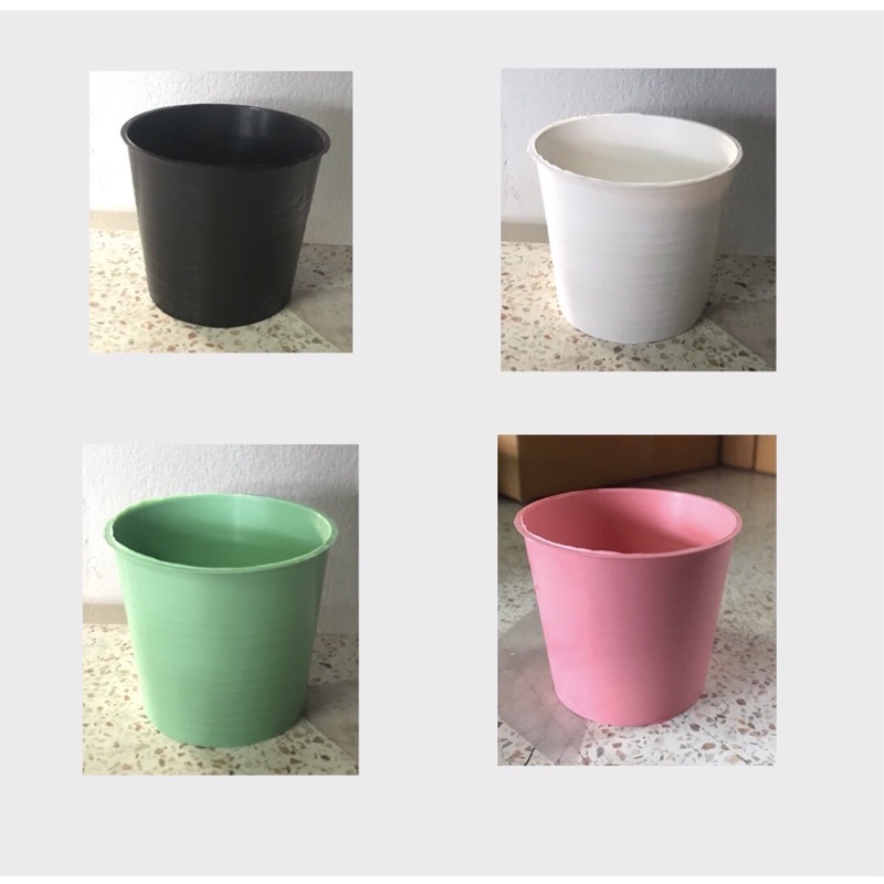 A054 กระถางกลม3นิ้วสีหวานๆแพ็ค50ใบ