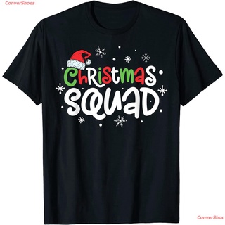 เสื้อยืดยอดนิยม Christmas Squad Santa Family Matching Pajamas Xmas Boys Men T-Shirt Sports T-shirt