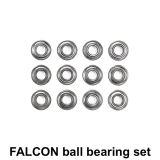 FALCON Metal Sealed Ball Bearing Set ชุดลูกปืนแบริ่งซีลเหล็กสำหรับชุดคิท TAMIYA ตรกูล FALCON เช่น BLITZ BEETLE