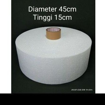 เส้นผ่านศูนย์กลาง 45 ซม. สูง 21-25 ซม. Dummy Cake Styrofoam Cork Cake (All Couriers)