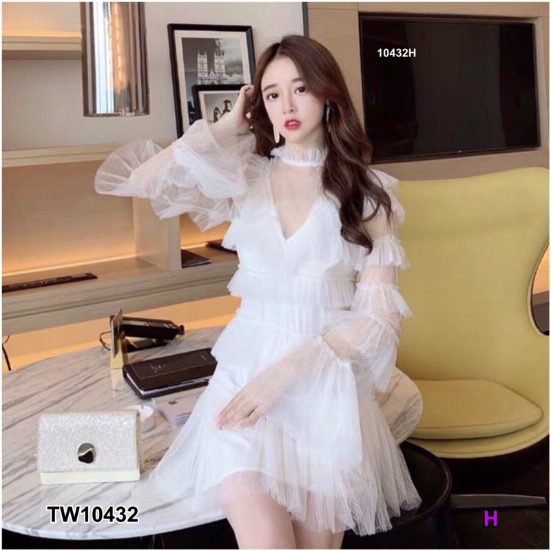 เดรสตาข่ายระบาย + เดรสสายเดี่ยว TT10432 - รูปที่ 2