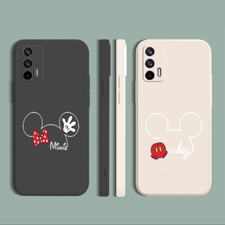 เคสซิลิโคนนิ่ม ขอบตรง ลายหนู สําหรับ OPPO A16 A94 A53 A15 A15S A12 A7 A5S A52 A72 A92 A74 A54