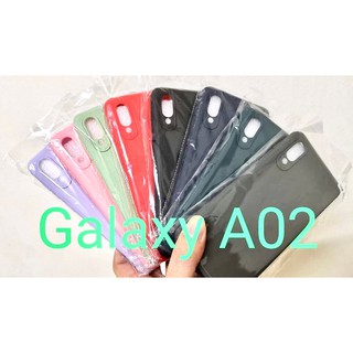 Samsung  Galaxy A02/M02 TPU นิ่มสีพาสเทล แบบด้าน บาง ลดรอยนิ้ว คลุมกล้อง