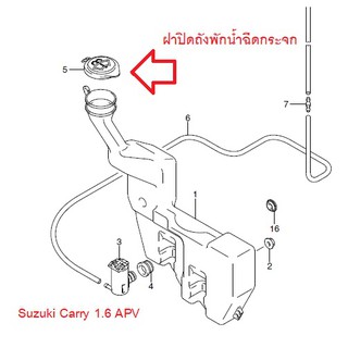 ฝาปิดถังพักน้ำ Suzuki Carry 1.6 APV ของแท้เบิกห้าง 38452-65D00