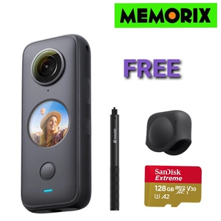 ถูกที่สุด ของแท้ Original (ประกันศูนย์ไทย) Insta360 ONE X2 Panoramic Action Camera Insta 360 Free Memory Card+Stick 1.2m