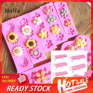 CF❋ Cute Flower Silicone Cake Decor Mold Fondant Chocolate Clay Soap DIY Mould Tool