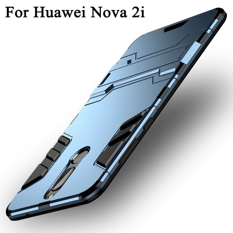 🔥 มีพร้อมส่ง 🔥 เคส Huawei Nova 2i 3 3i กรณี เคสกันกระแทก TPU + Plastic Armor Shockproof Kickstand Case Cover