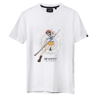 เสื้อยืด7th Street X One Piece เสื้อยืด รุ่น JNAM001 เนื้อผ้า SOFTTECH เสื้อยืดผช เท่ๆ คอลูกเรือ