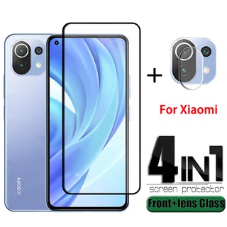 กระจกนิรภัยกันรอยหน้าจอ Hd สําหรับ Xiaomi 11T Pro Mi 11 Lite Mi 10T / 10T Pro 9D สําหรับเลนส์ Mi 11 Lite