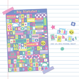 Big Alphabet Sticker (A5) สติ๊กเกอร์