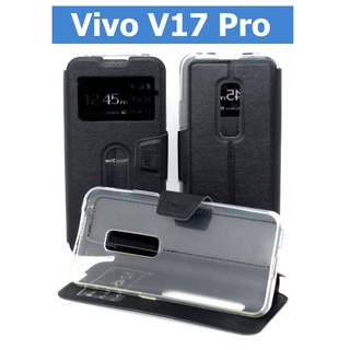 เคส Vivo V17 Pro - เคสฝาพับวีโว่ โชว์เบอร์ วางตั้งได้