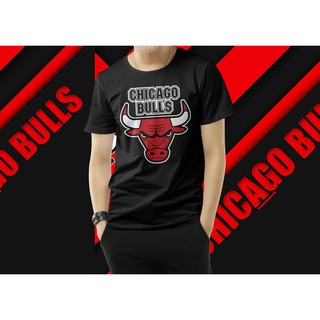 เสื้อยืดสีดำ ลายChicagoBull