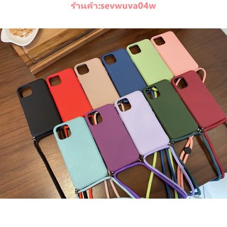 (แนะนำ)พร้อมส่ง 🔥เคสกำมะหยี่ สายสะพาย🔥iPhone 11 6G 7G 8G SE2020 6/7/8PLUS เคสโทรศัพท์ CASE IPHONE TPU