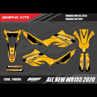 สติ๊กเกอร์วิบาก YAMAHA WR155R 2020 ทั้งคัน Graphic kit สติ๊กเกอร์เคลือบเงา สุดคุ้ม