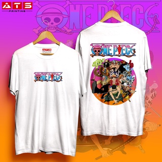 tshirt สําหรับผู้ชาย♛เสื้อยืดสําหรับผู้ชาย Strawhat ลูกเรือ One Piece Unisex การออกแบบตัวละครผู *)N