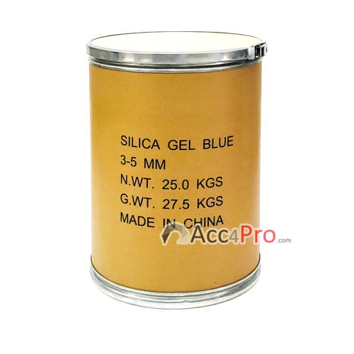 Silica gel ซิลิกาเจล สารกันชื้น 25kg สารดูดความชื้น ชนิดสีม่วงล้วน แบบถัง ราคาถูก กันเลนส์ขึ้นรา