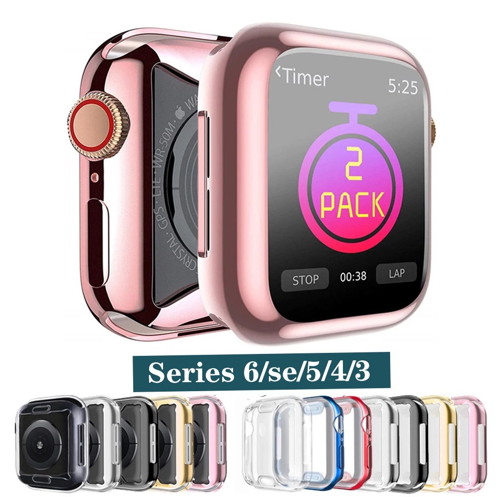 เคสใสกันรอยหน้าจอ Tpu แบบใสสําหรับ Compatible with Apple Watch Series 3 2 1 38มม. 42มม. Iwatch 6 5 4 44มม. 40มม.