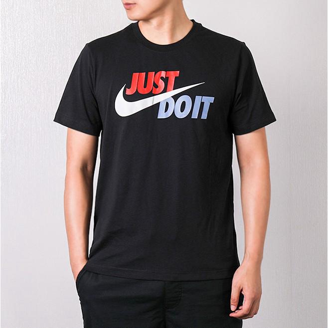 Original nike mens short sleeve tshirt black white tee ar5007 mens fashion