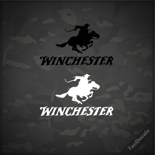 สติกเกอร์ติดกล่องปืน Winchester สติกเกอร์ติดรถยนต์ กล่องปืน กว้าง10/15/20cm