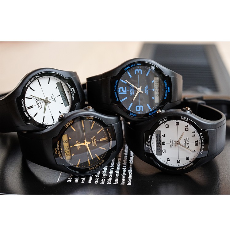 Casio Standard Men นาฬิกาข้อมือ รุ่น AW-90H ของแท้ประกันร้าน 2 ปี
