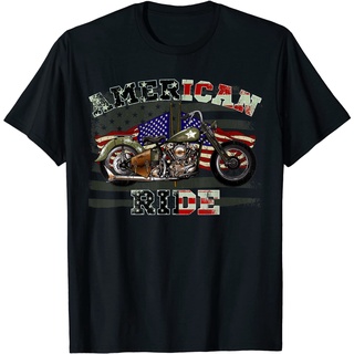 เสื้อยืด Adult Clothes US Veteran Vintage Military Motorcycle Bike T Shirt Gift