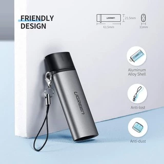 UGREEN เครื่องอ่านการ์ด Card Reader 50704 รุ่น P30 S10 Note 10 SD TF OTG Type C for PC/Mobile