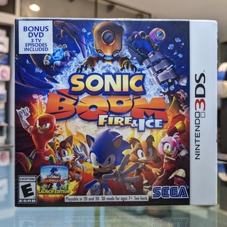 (ภาษาอังกฤษ) มือ1 3DS Sonic Boom Fire &amp; Ice Launch Edition แผ่นเกม Nintendo 3DS เกม3ds