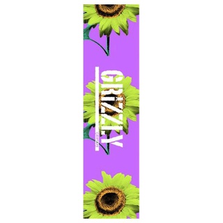 Grizzly | 9"x 33 Sheet Bloom Stamp Purple Skateboard GripTape