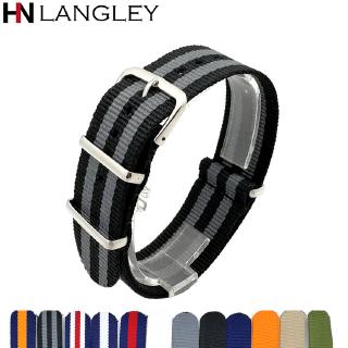 สายนาฬิกาข้อมือไนล่อน 18 มม. 20 มม. 22 มม. สําหรับ 007 ZULU Watch Bands