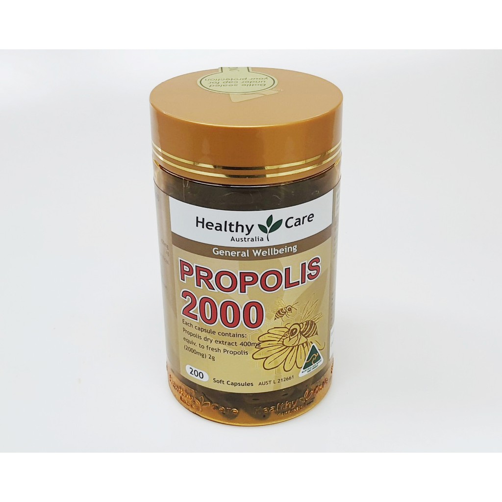MD-001 Healthy Care PROPOLIS 2000 ( 200 Soft Capsules )  / แท้ 100% ส่งตรงจากออสเตรเลีย