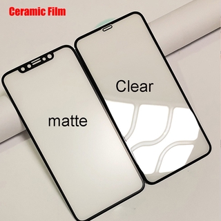 Glossy / Matte Full Cover Ceramic Tempered Glass Film iPhone 11 12 Pro Max 12 Mini iPhone SE 2020 XR X XS Max 6 6S 7 8 Plus Screen Protector