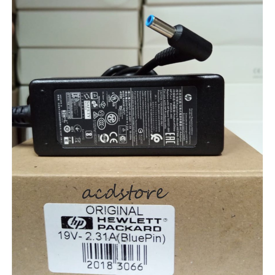 HP 240 G5 15-P231AX 14-AC181TU 2.31A อะแดปเตอร์ชาร์จแล็ปท็อป JAK BLUE