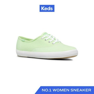 KEDS รองเท้าผ้าใบ แบบผูกเชือก รุ่น CHAMPION SEASONAL CANVAS สีเขียว ( WF65873 )