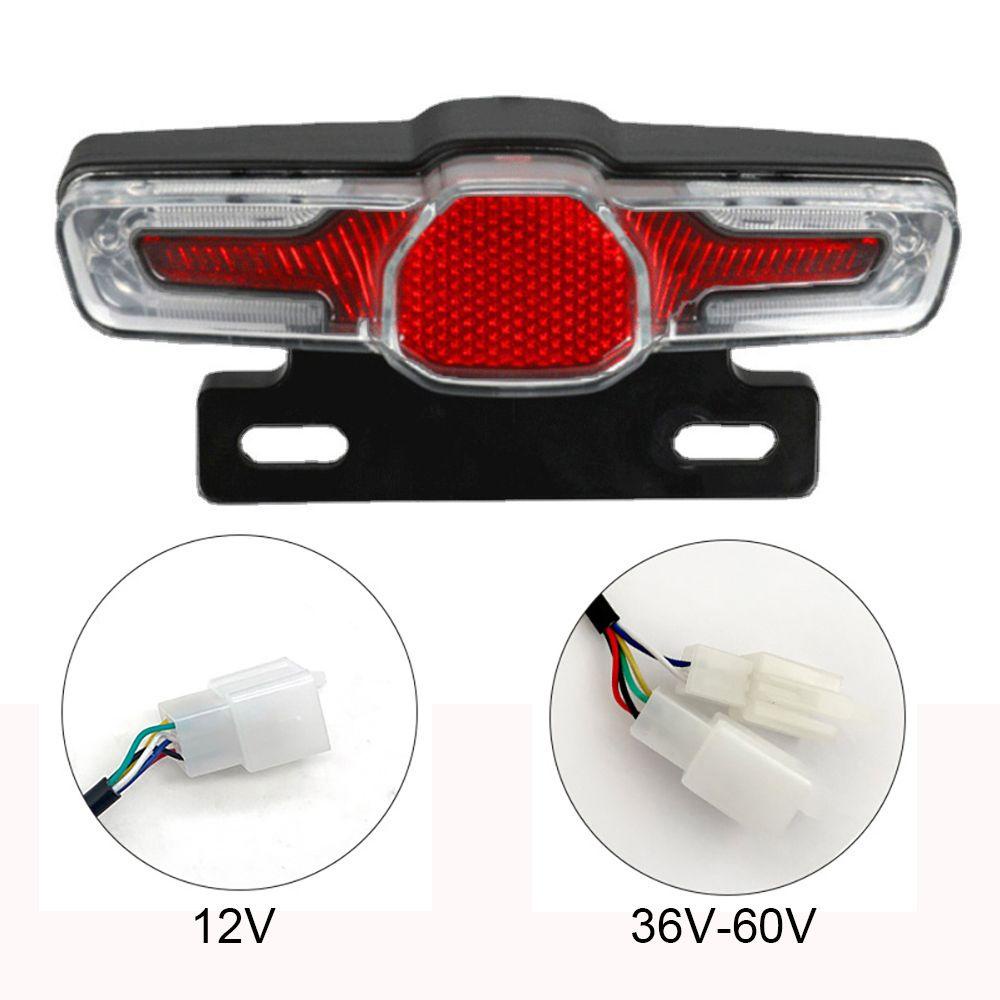 ไฟท้ายจักรยานไฟฟ้า รองรับ 12V/36V/60V กันน้ํา IP54 มีไฟแจ้งเตือนความปลอดภัย ราคา ถูกที่สุด ดีลบีเคเค แกลเลอรีภาพที่ 4