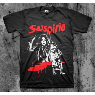 เสื้อยืดแขนสั้นลําลอง พิมพ์ลาย Suspiria Cult Italian Horror Argento พลัสไซซ์ สําหรับผู้ชาย