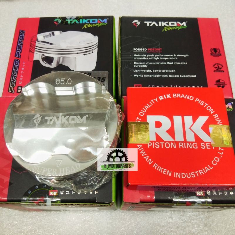 Racing ลูกสูบปลอมชุด Superhead TAIKOM LC135 Y15ZR FZ150 DOME 57 มม.62 มม.63 มม.65 มม.66 มม.60 TOBAKI TOKAHI REDLEO TULANG