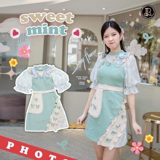 Sweet Mint : BLT เดรสเขียวมิ้นท์น้องผีเสื้อ งานตามหา ดีเทลปังสุด