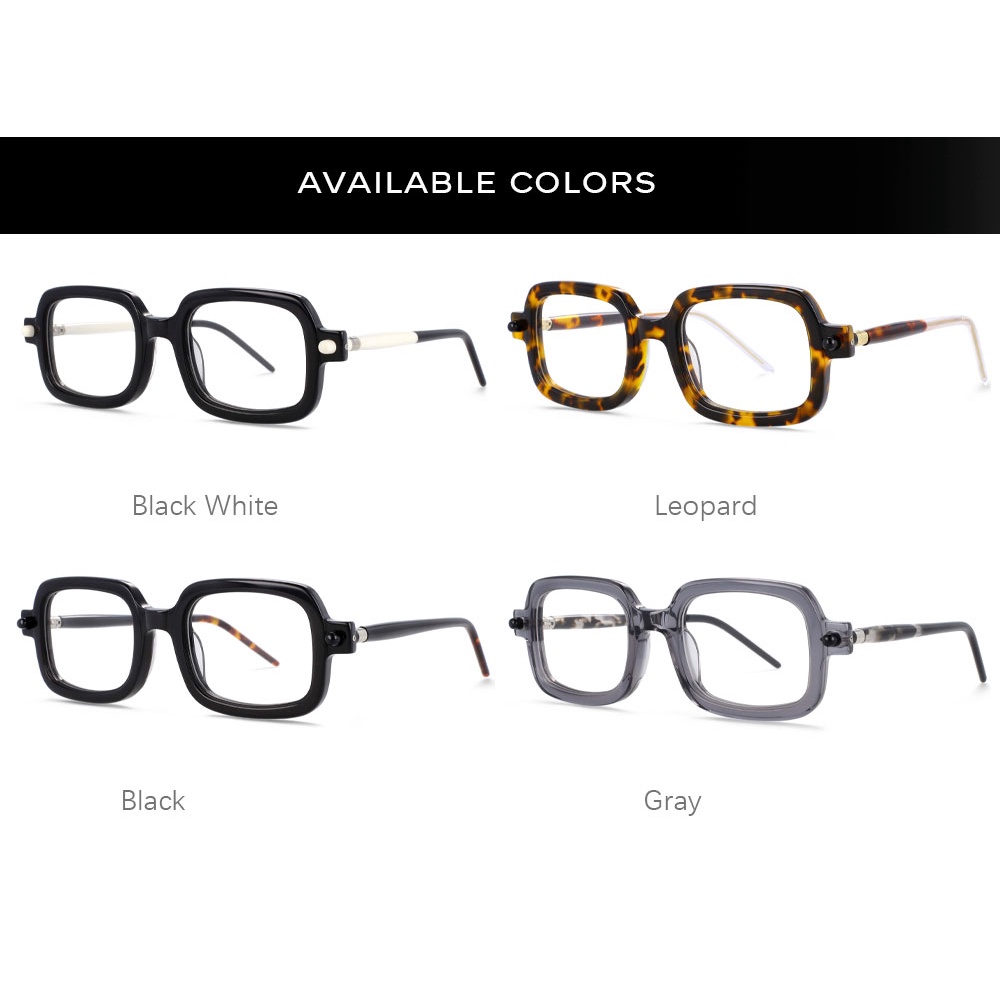 B54163 Retro Brand Acetate Optical Glasses Frames Men Women Fashion Computer Eyeglasses