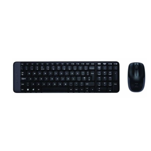 คีย์บอร์ด+เม้าส์ไร้สาย  LOGITECH MK220 Wireless Mouse+Keyboard (ไร้สาย)