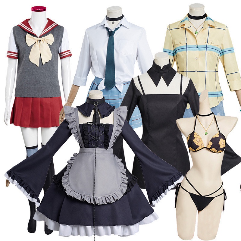 Marin Kitagawa คอสเพลย์ My Dress Up Darling JK ชุดนักเรียน กระโปรง ฮาโลวีน โลลิต้า กิโมโน