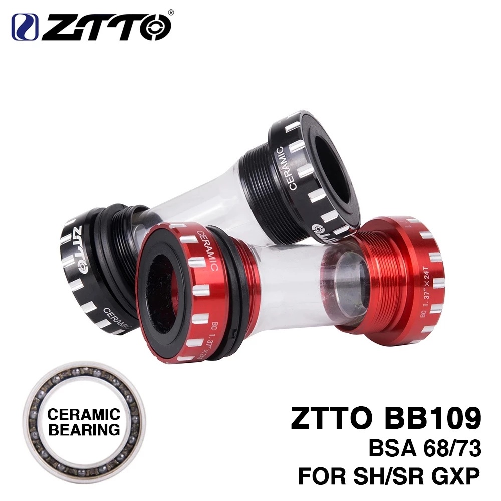 Ztto ด้านล่างวงเล็บ BB109 แบริ่งเซรามิคสําหรับ BSA68 73 BSA MTB Road Bike 24 มม.22 มม. Crank จักรยาน Center m8000 BBR60