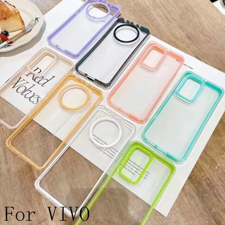 3-in-1 เคส  VIVO Y15s Y72 5G Y52 5G V20 Pro V23 5G เคสใสกันกระแทกมือถือ