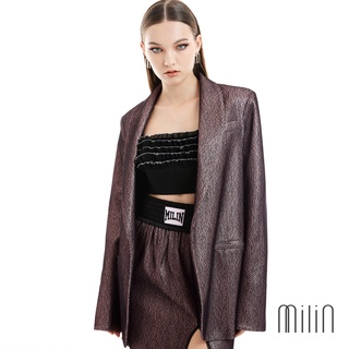 [MILIN] Hamilton Blazer Oversized metallic blazer เสื้อเบลเซอร์เมทัลลิก โอเวอร์ไซส์