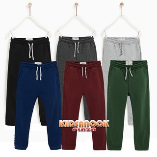 [แท้]ZR118 กางเกงวอร์ม Zara ขาจั้ม รุ่น Plush Jogging Pants (สำหรับเด็กอายุ 5-10 ปี) ผ้าเนื้อดี ใส่สบาย